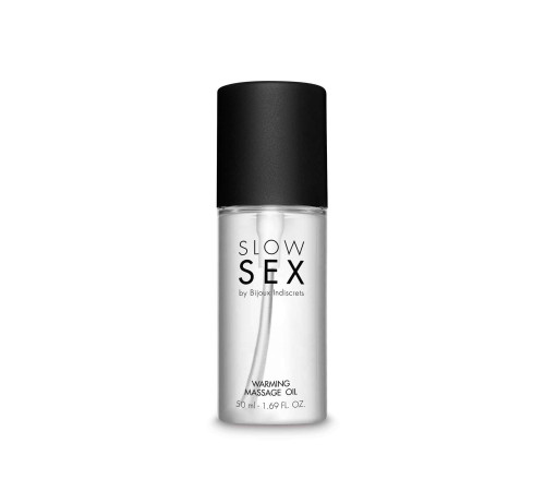 Розігрівальна їстівна масажна олія Bijoux Indiscrets Slow Sex Warming massage oil