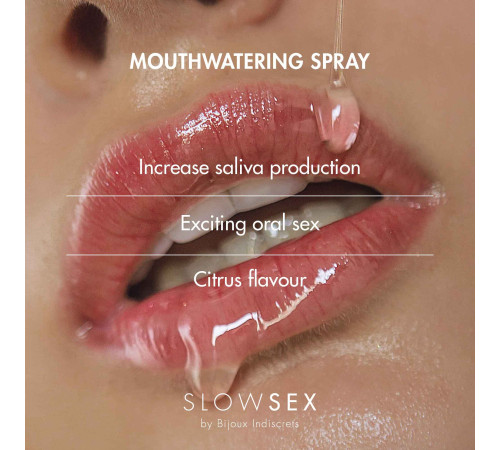 Спрей для посилення слиновиділення Bijoux Indiscrets Slow Sex Mouthwatering spray