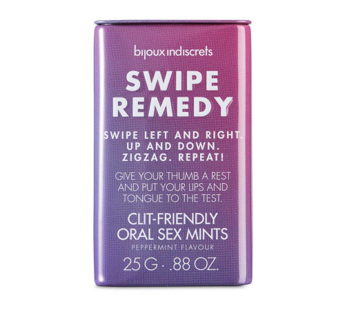 М'ятні цукерки Bijoux Indiscrets Swipe Remedy – clitherapy oral sex mints без цукру