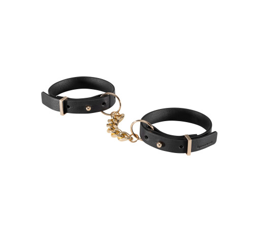 Наручники з екошкіри Bijoux Indiscrets Maze – Thin Handcuffs Black