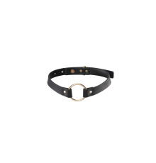 Чокер з екошкіри Bijoux Indiscrets Maze – Single Choker Black