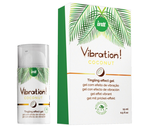 Рідкий вібратор Intt Vibration Coconut Vegan (15 мл)