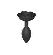 Силіконова анальна пробка Love To Love OPEN ROSES L SIZE - BLACK ONYX