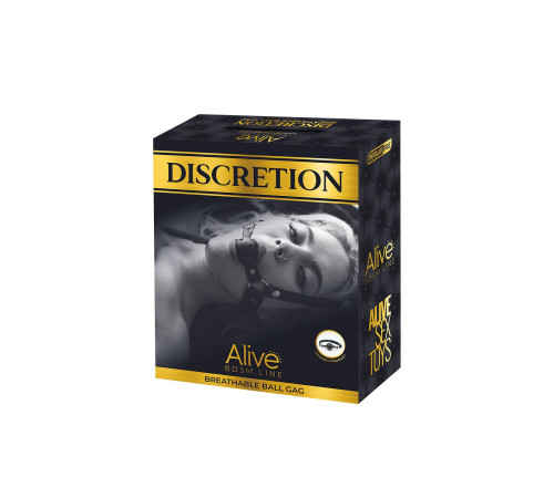 Повітропроникний кляп Alive Discretion Red