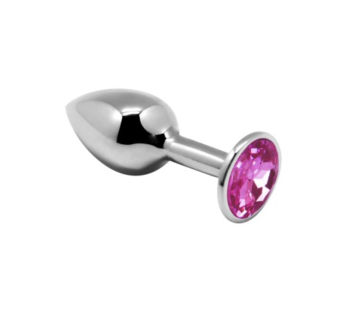 Металева анальна пробка з кристалом Alive Mini Metal Butt Plug Pink M