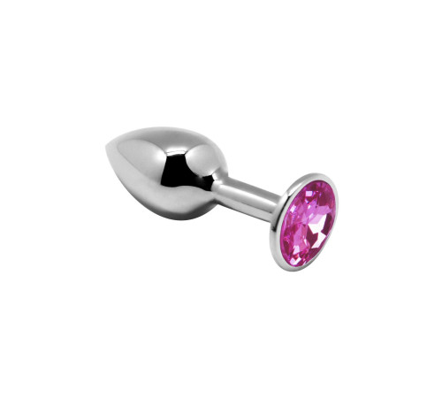 Металева анальна пробка з кристалом Alive Mini Metal Butt Plug Pink S