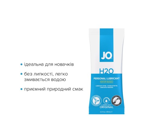 Набір лубрикантів Foil Display Box – JO H2O Lubricant – Original – 12 × 10ml