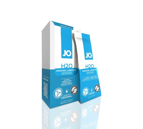 Набір лубрикантів Foil Display Box – JO H2O Lubricant – Original – 12 × 10ml