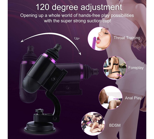 Міні секс-машина Hismith Mini Capsule Sex-Machine with Strong Suction Cup, потужна, перезаряджувана