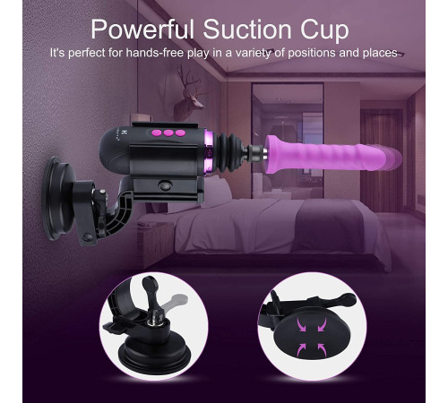 Міні секс-машина Hismith Mini Capsule Sex-Machine with Strong Suction Cup, потужна, перезаряджувана