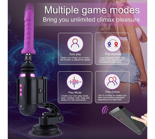 Міні секс-машина Hismith Mini Capsule Sex-Machine with Strong Suction Cup, потужна, перезаряджувана