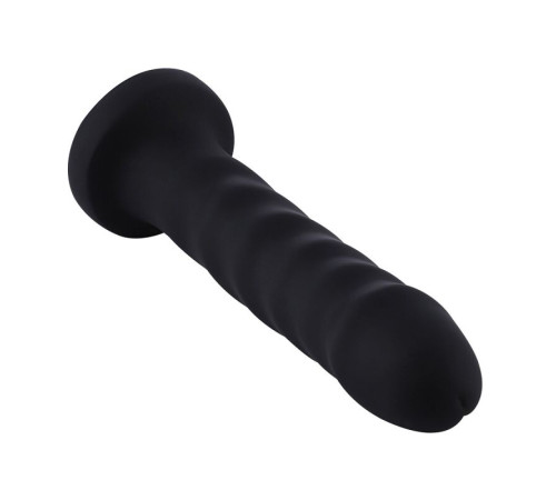 Силіконовий фалоімітатор для секс-машин Hismith 7.1″ Anal Dildo Black, система KlicLok