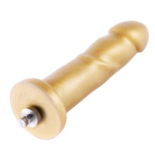 Золотий фалоімітатор Hismith 6.8″ Golden Silicone Dildo, система KlicLok