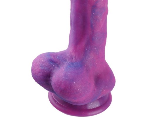 Фалоімітатор 8.2″ з вібрацією для секс-машин Hismith Purple Silicone Dildo with Vibe, KlicLok