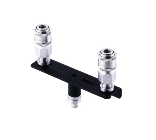 Подвійний конектор для секс-машин Hismith Quick Connector Adapter with Double Head, система KlicLok