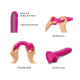 Реалістичний фалоімітатор Strap-On-Me Sliding Skin Realistic Dildo Fuchsia L, ефект рухливої шкіри