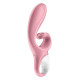 Смарт вібратор-кролик Satisfyer Hug Me Pink, 2 мотори, діаметр 4,2см, широка кліторальна частина