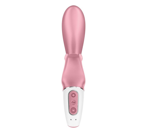 Смарт вібратор-кролик Satisfyer Hug Me Pink, 2 мотори, діаметр 4,2см, широка кліторальна частина