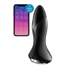 Анальна смарт-вібропробка із перлинним масажем Satisfyer Rotator Plug 1+ Black