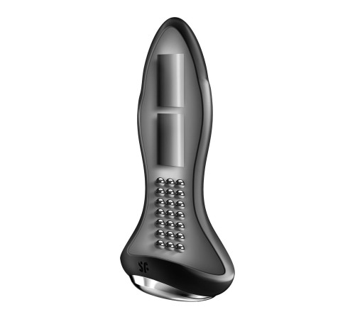 Анальна смарт-вібропробка із перлинним масажем Satisfyer Rotator Plug 1+ Black