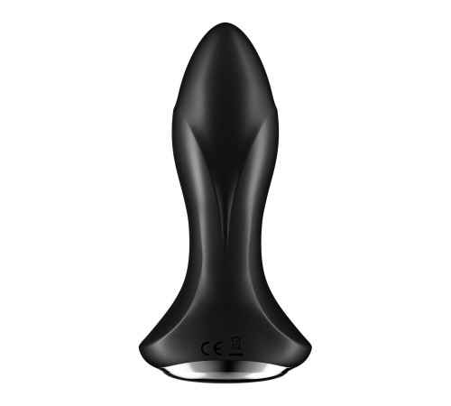 Анальна смарт-вібропробка із перлинним масажем Satisfyer Rotator Plug 1+ Black