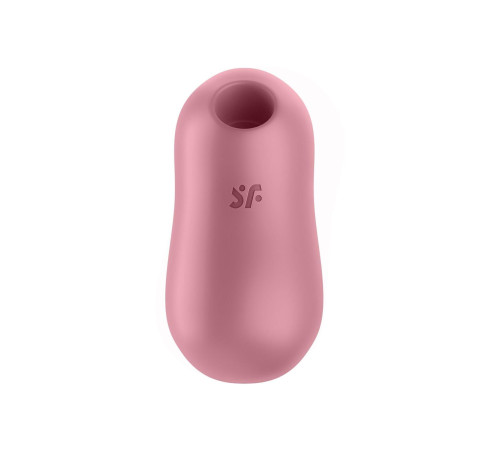 Вакуумний стимулятор із вібрацією Satisfyer Cotton Candy Light Red