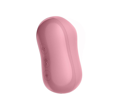 Вакуумний стимулятор із вібрацією Satisfyer Cotton Candy Light Red