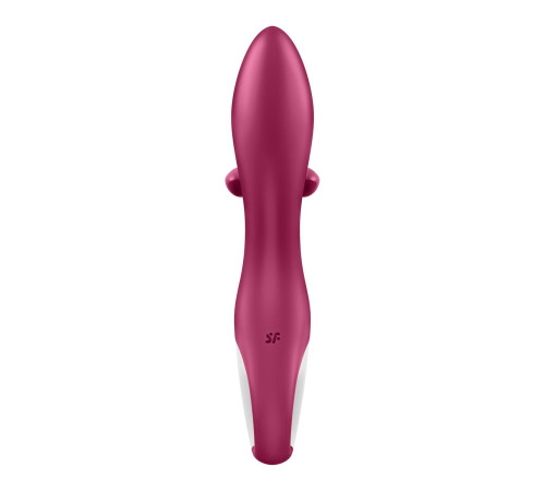 Вібратор-кролик із потрійним відростком Satisfyer Embrace me Berry, 2 мотори, діаметр 3,6 см