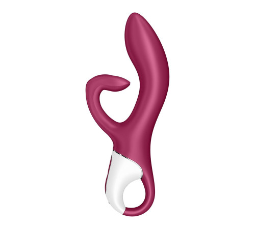 Вібратор-кролик із потрійним відростком Satisfyer Embrace me Berry, 2 мотори, діаметр 3,6 см