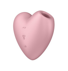 Вакуумний стимулятор-серце з вібрацією Satisfyer Cutie Heart Light Red