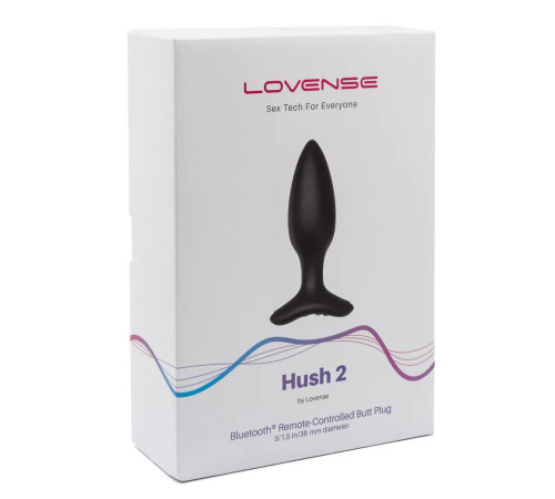 Анальна смарт-вібропробка Lovense Hush 2, розмір S