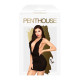 Мінісукня Penthouse Heart Rob L/XL Black, хомут, глибоке декольте, мініатюрні стрінги