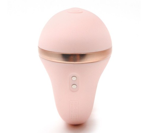 Вакуумний вібратор KISTOY Tina Mini Light Pink, вагінально-кліторальний