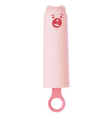 Вібратор CuteVibe Teddy Pink (Black Dildo), реалістичний вібратор під виглядом морозива