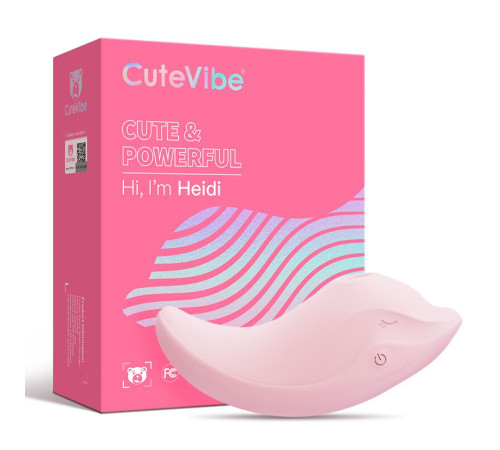 Вібратор та вакуумний стимулятор CuteVibe Heidi Pink