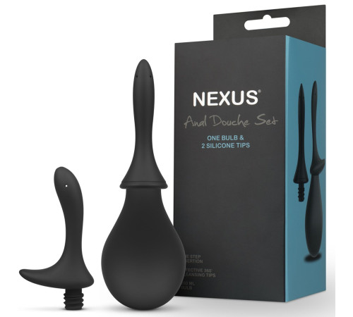 Анальний душ із двома насадками Nexus ANAL DOUCHE SET 260 ml