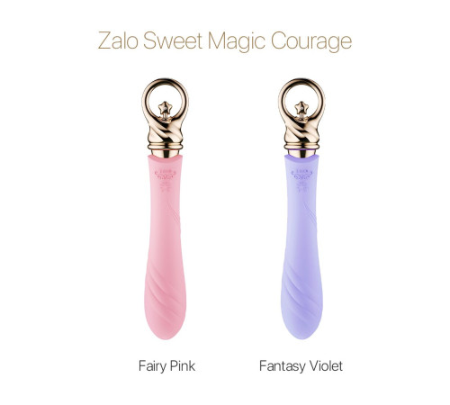 Вібратор для точки G із підігрівом Zalo Sweet Magic - Courage Fairy Pink