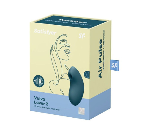 Вакуумний вібратор Satisfyer Vulva Lover 2 Blue