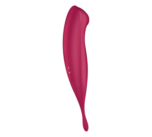 Смарт-вібратор для клітора з вакуумною стимуляцією Satisfyer Twirling Pro+ dark red