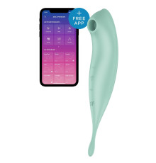 Смарт-вібратор для клітора з вакуумною стимуляцією Satisfyer Twirling Pro+ Mint