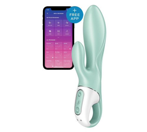 Смарт вібратор-кролик Satisfyer Air Pump Bunny 5+, надувається