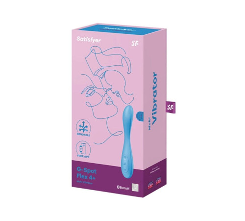 Універсальний смарт-вібратор Satisfyer G-Spot Flex 4+, гнучкий стовбур із фіксацією положення