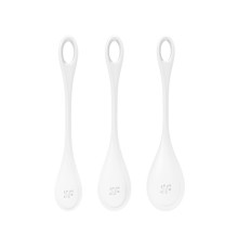 Набір йоні намистин Satisfyer Yoni Power 1 White, діаметр 2-2,5-3см, вага 22-46-74гр