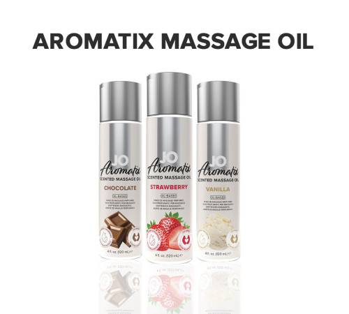 Натуральна масажна олія JO Aromatix Massage Oil Strawberry 120 мл