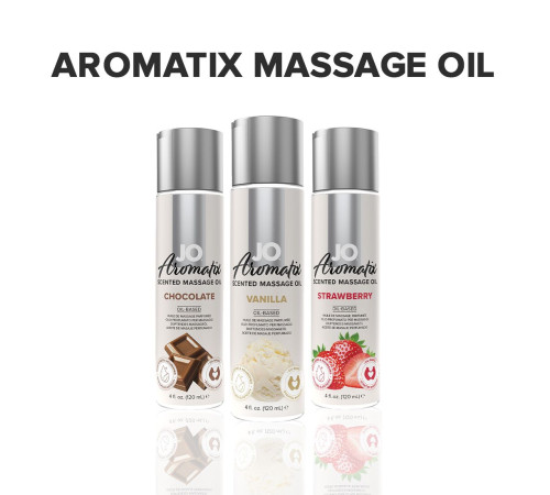 Натуральна масажна олія JO Aromatix Massage Oil Vanilla 120 мл