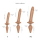 Анальна пробка з дилдо 2в1 Strap-On-Me SWITCH PLUG-IN REALISTIC DILDO Caramel S, діаметр 3,3/2,9 см