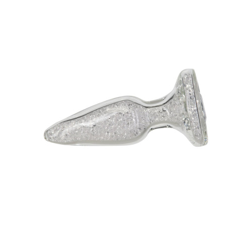 Скляна анальна пробка Pillow Talk Fancy Luxurious Glass Anal Plug, ⌀3,1см, віброкуля в подарунок