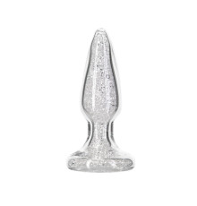 Скляна анальна пробка Pillow Talk Fancy Luxurious Glass Anal Plug, ⌀3,1см, віброкуля в подарунок