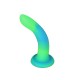 Фалоімітатор, що світиться в темряві, ADDICTION Rave 8″, Glow in the Dark Dildo Blue Green, 20,3 см