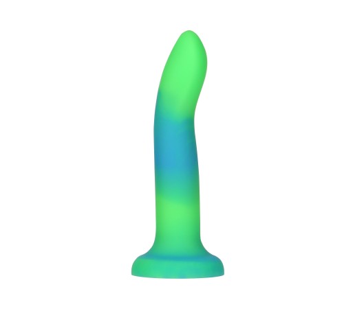 Фалоімітатор, що світиться в темряві, ADDICTION Rave 8″, Glow in the Dark Dildo Blue Green, 20,3 см